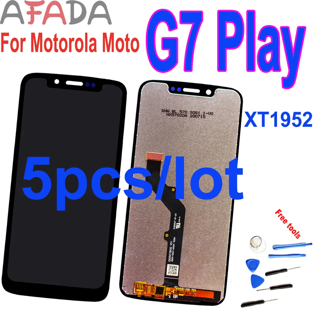 

5pcs/lot 5.7" For Motorola Moto G7 Power Display XT1955 LCD G7 Plus Touch Screen Digitizer G7 Play LCD Replacement XT1952 LCD