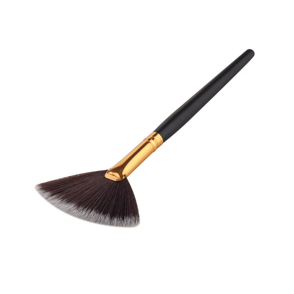 1 шт. практичные кисти для лица макияжа с веером мягкие Металлические