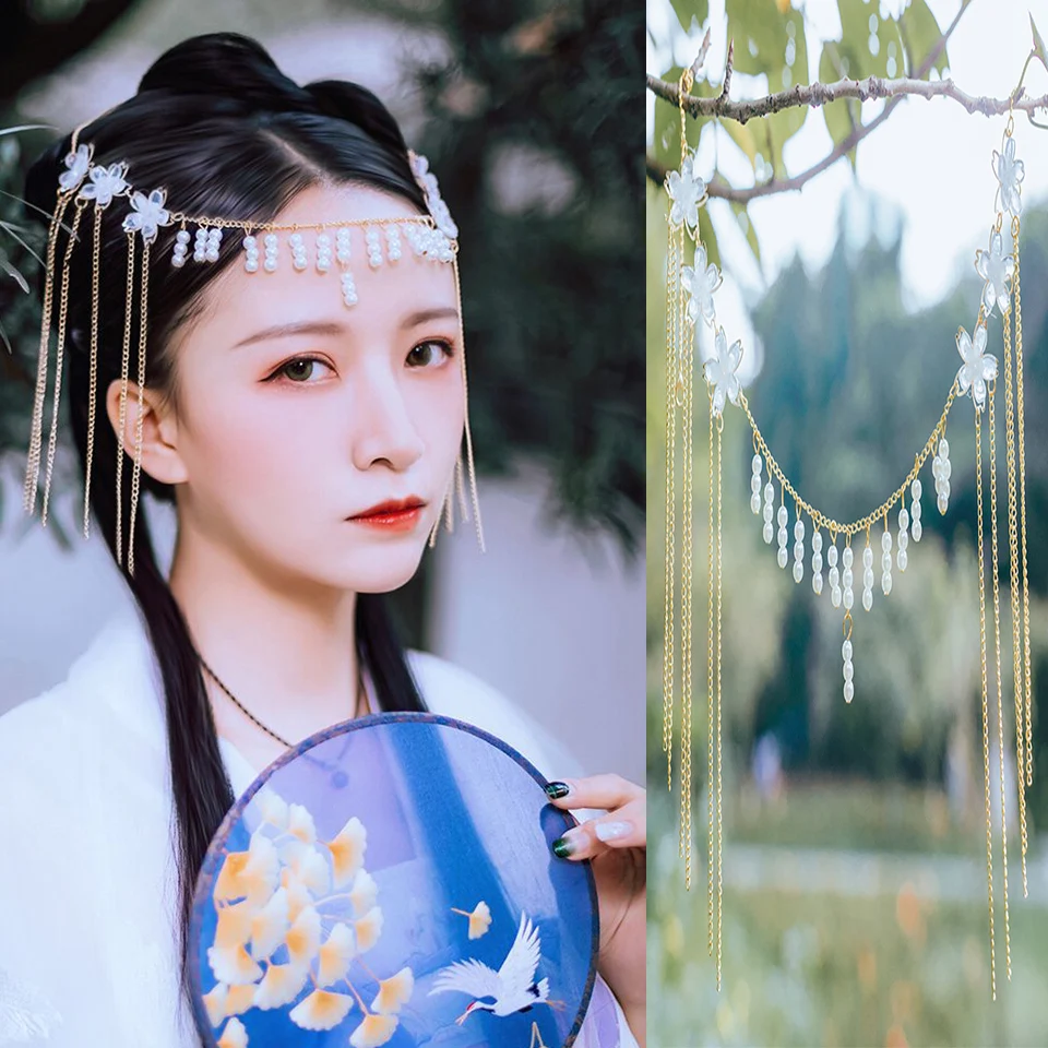 Посеребренная повязка на голову с цветком для подружки невесты аксессуары волос