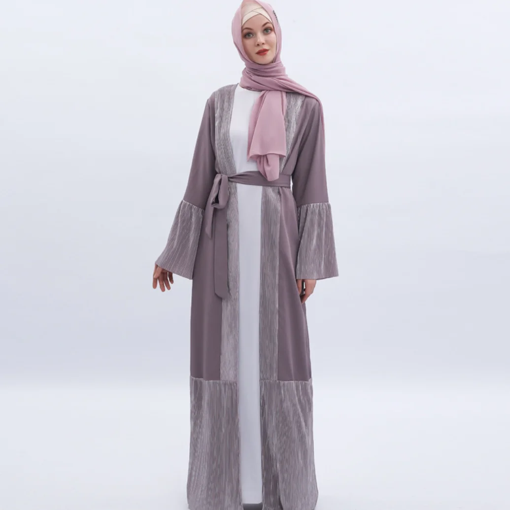 Новинка 2021, мусульманское платье Рамадан, кардиган, летняя женская одежда в арабском стиле, свободная версия в европейском и американском с...