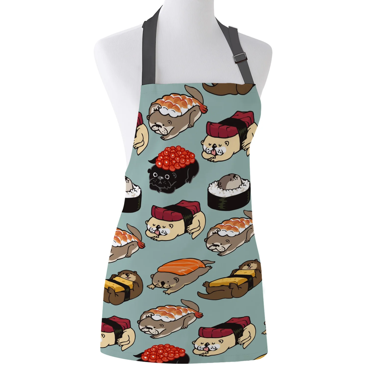 Регулируемый Фартук для суши Выдра кухонный фартук готовки Ресторан Бар шеф