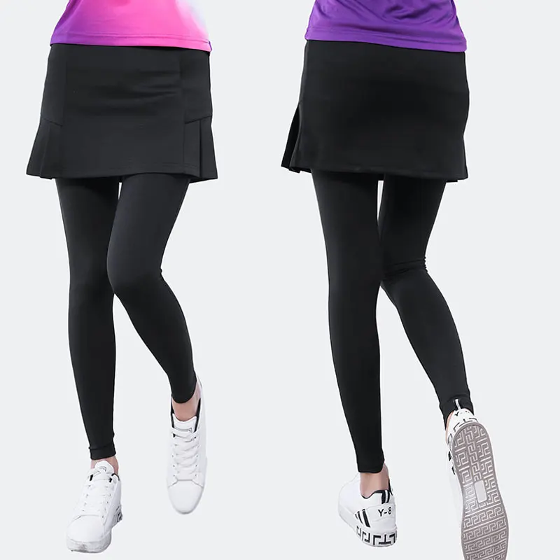 Women Badminton skirt compression pant 2 in1 Table tennis skirts built-in leggings trousers sport skirt running pants skirts