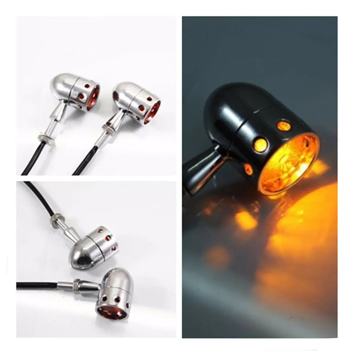 

Motorcycle Motorbike M10 Turn Signal Light Indicator Lamp CB VN VTX Dyna XL VT