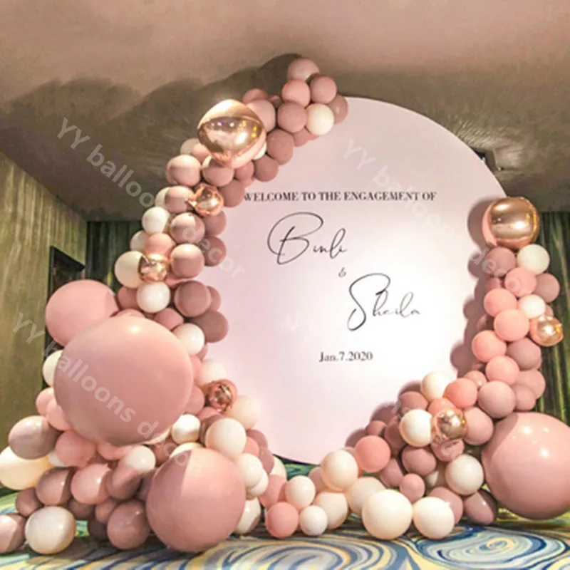 DIY Paste SKIN Rose Gold Party Decoration Balloons Garland Arch Kit Metallic 4D Ballon Baby Shower Decorations Backdrop | Дом и сад