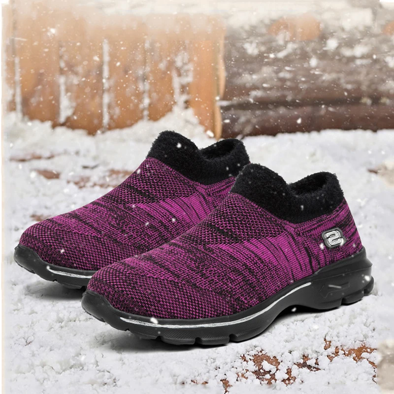 

Brand Ladies Sneakers Winter Shoes Plush Warm Casual Shoes Women's Non-slip Lightweight Outdoor Walking Shoes Zapatillas Mujer