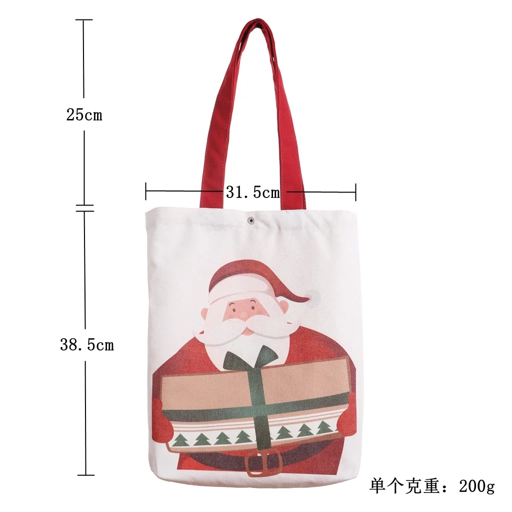 2019 Рождественская женская сумка новая модная холщовая Подарочная с мультяшным