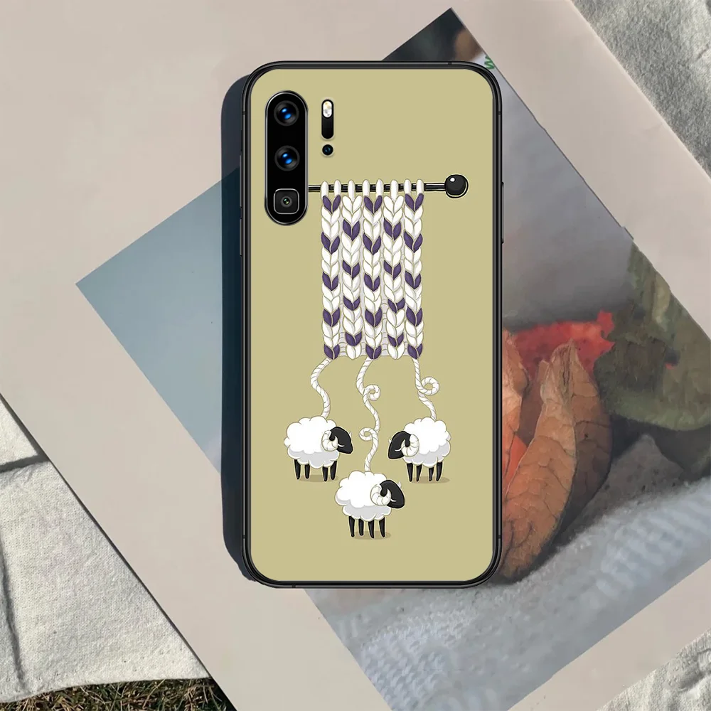

Cartoons Shaun-Sheeps Phone Case For Huawei P Mate 10 20 30 40 Lite Pro smart Z 2019 nova 5t black Cover Painting Coque Pretty