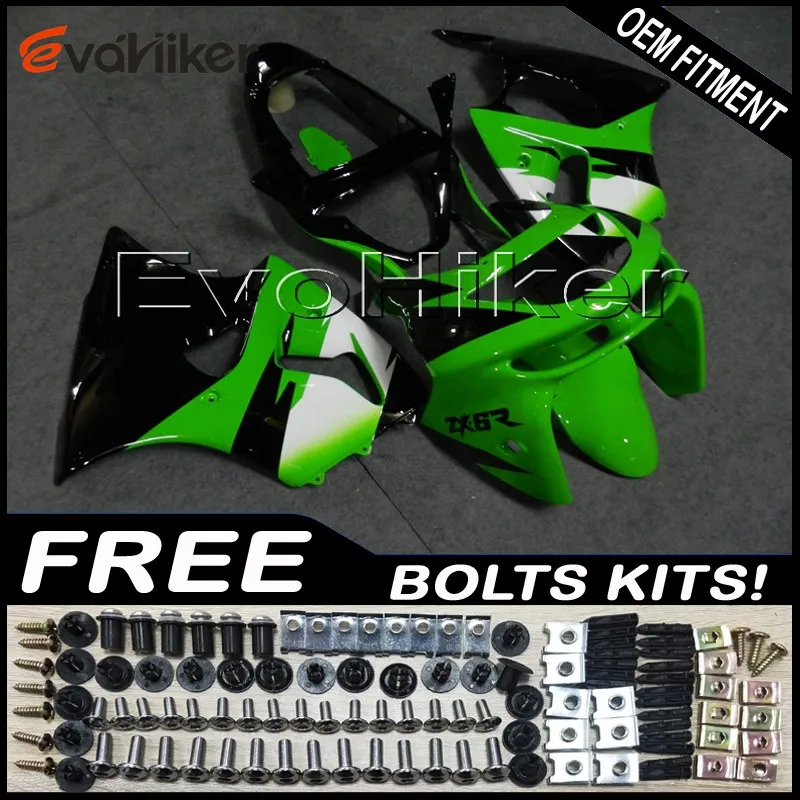 

Обтекатели из АБС-пластика для ZX6R 1998 1999 star black green ZX 6R 98 99, комплект кузова для мотоциклетных панелей