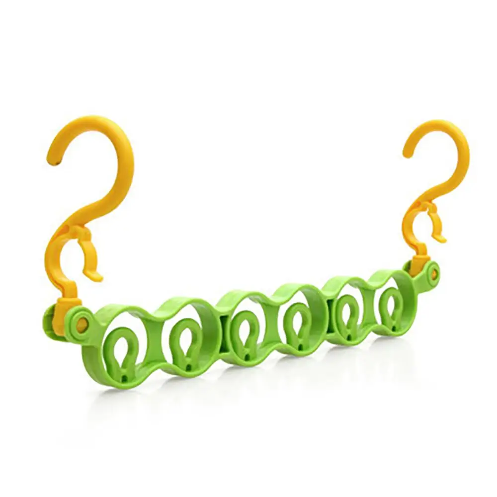 6 отверстий путешествия волшебный крючок Вешалка Ветрозащитный домашний шкаф