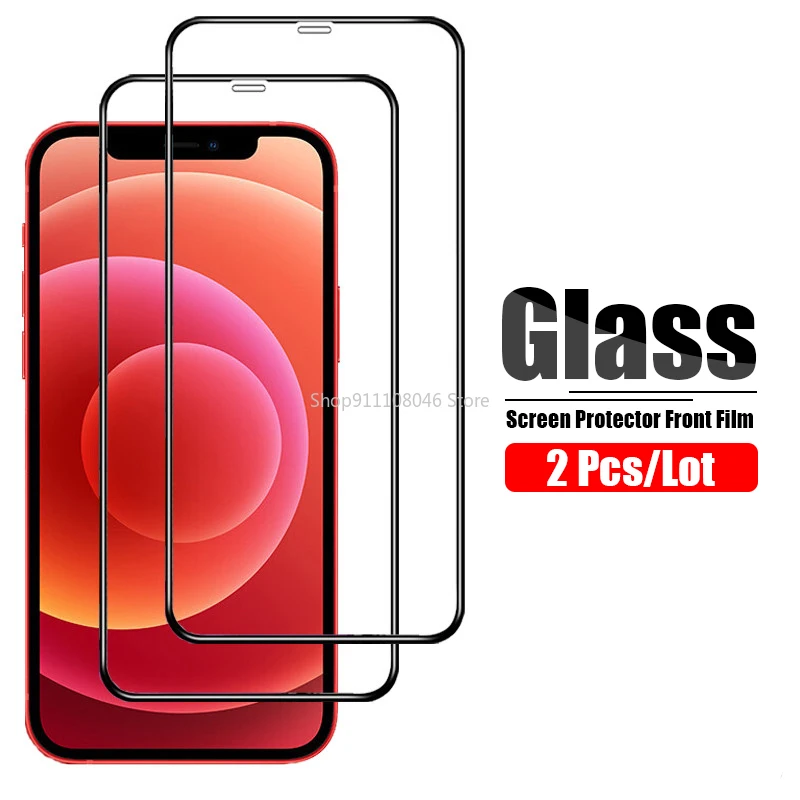 

Защитное стекло для iPhone 12 Pro Max, 2 шт., Защита экрана для Apple iPhone 12, iPhone 12, Mini 5G, закаленное стекло, Передняя пленка