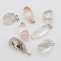 pendants for jewellery making diy necklace earring accessories irregular natural stone quartz charms fashion women gifts