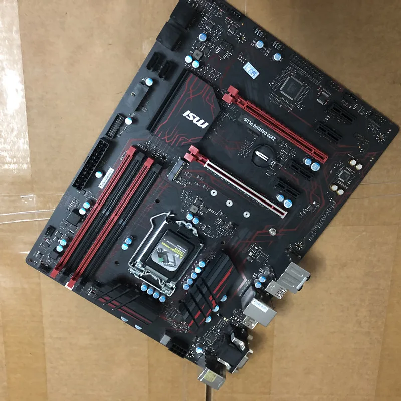 Оригинальная материнская плата для MSI Z270 GAMING PLUS DDR4 LGA 1151 USB2.0 USB3.1 64 ГБ 7500 7700K 14 нм