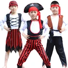Костюм пирата на Хэллоуин, со шляпой, для мальчиков и девочек