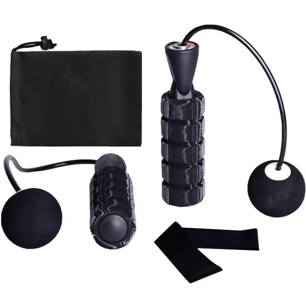 

4 шт. Скакалка Беспроводная резиновая шариковая градиентная черная серая B подшипник кольцо сопротивления для силовых тренировок Скакалка ...