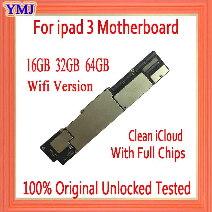 Материнская плата для ipad 3 версия Wi Fi и 3G 100% оригинальная разблокированная