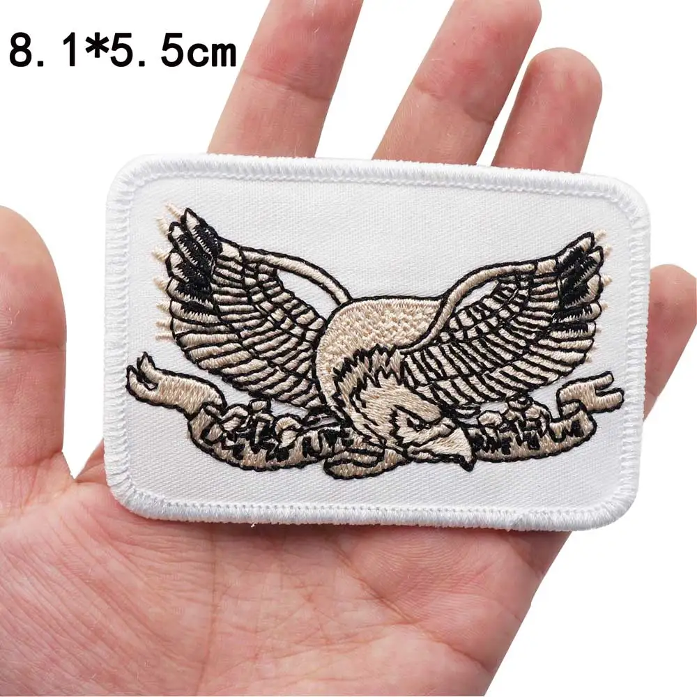 LIVE ездить нашивка с изображением орла вышитая аппликация этикетка для шитья панк