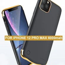 Ultra Thin Battery Charger Case For iPhone 12 11 6 7 8 SE XS Max Charging Phone Power Cover Battery Case 5000/5500/6000/7000 mAh