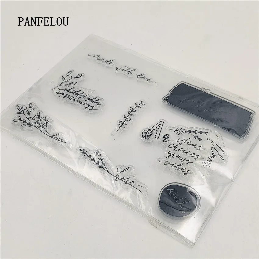 Прозрачный силиконовый штамп PANFELOU для скрапбукинга фотоальбома Хэллоуина | Дом и