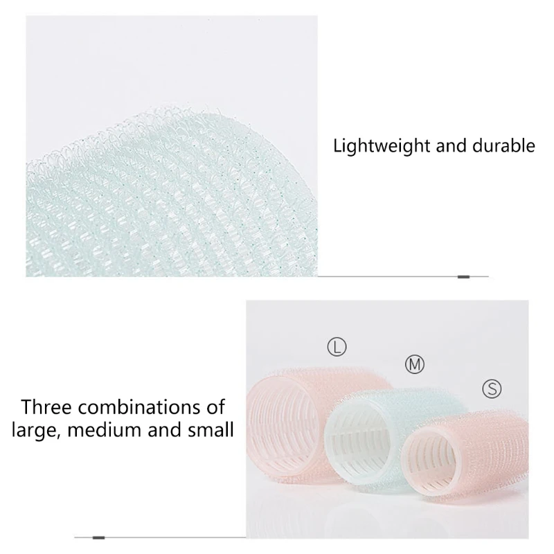 6Pcs/Set Hair Rollers Curlers Bangs Self-Adhesive Volume Curling Styling Tool for Women Girls DIY Makeup Tools Au07 21 - купить по