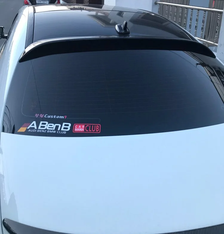 For 2014-2017 Mercedes-Benz W117 CLA220 200 180 Roof Spoiler Sport ABS Material Car Rear Wing Primer Black Trunk 15 | Автомобили и