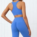 Комплект Спортивный Женский, бесшовный, с бюстгальтером и штанами