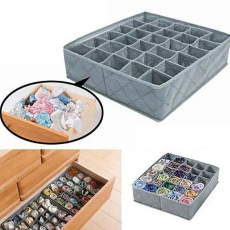 Ящик для хранения с 30 ячейками складной органайзер одежды контейнер нижнего