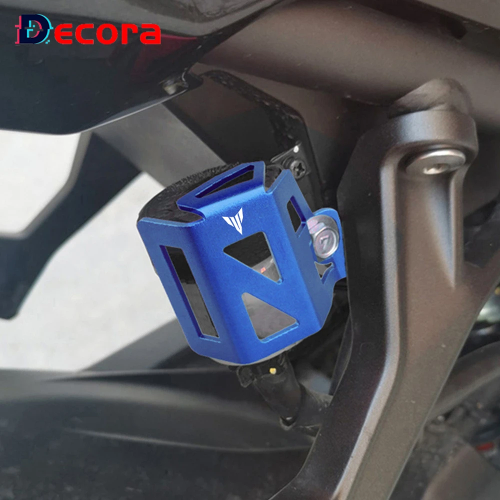 

For Yamaha MT03 MT07 MT09 MT10 FZ07 FZ09 CNC Moto Rear Brake Fluid Reservoir Guard Cover Protector Accessories MT FZ 03 07 09 10