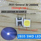 4000 шт. оригинал для LEXTAR 2835 3528 1210 1,2 Вт 3 в ма SMD светодиодный для ремонта подсветки телевизора холодный белый ЖК-подсветсветодиодный