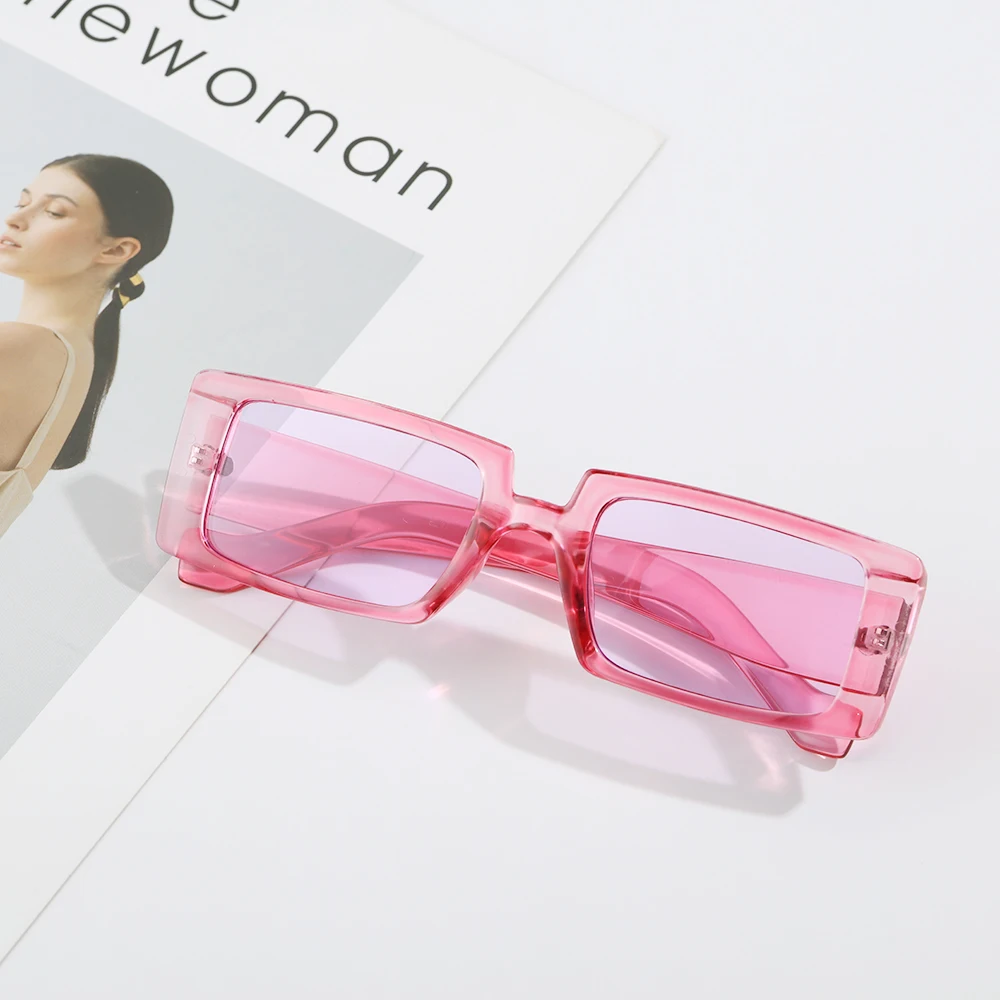 Модные Винтажные Солнцезащитные очки Женские Ретро прямоугольные
