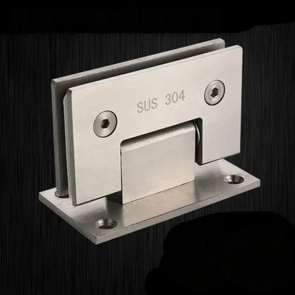 Закаленный шарнир для стеклянной двери без рамки нержавеющая сталь 304 90 градусов