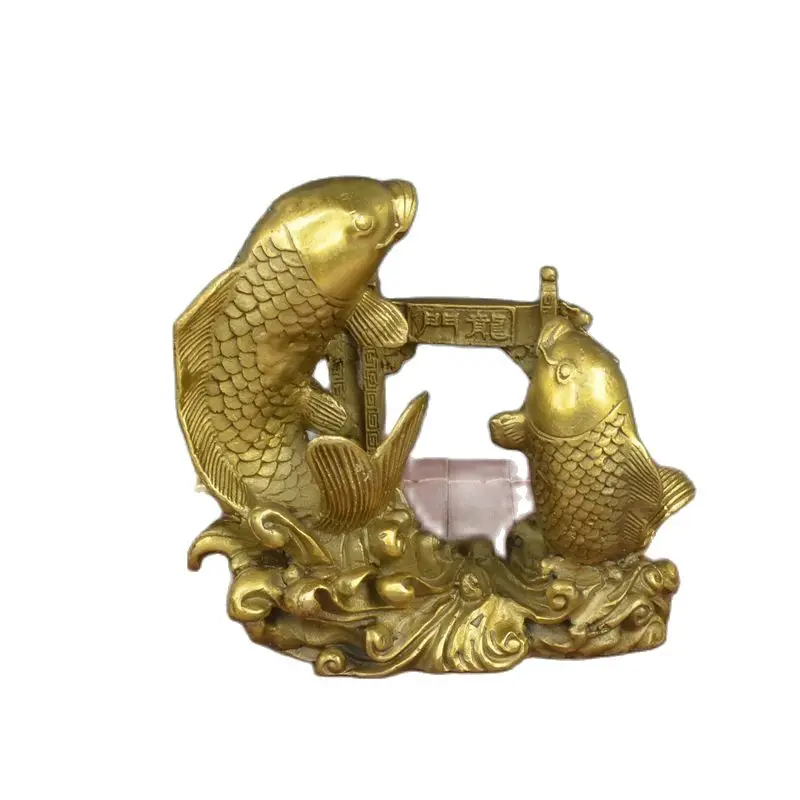 

Brass Fish Leaping Dragon Gate, Home Craft Gifts.