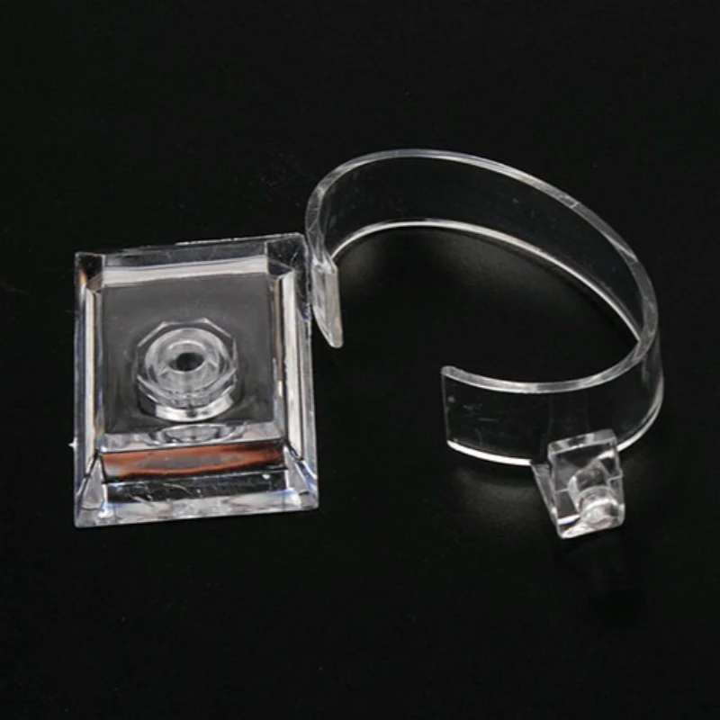 1 шт прозрачный акриловый браслет часы Дисплей держатель дугообразных C-модель