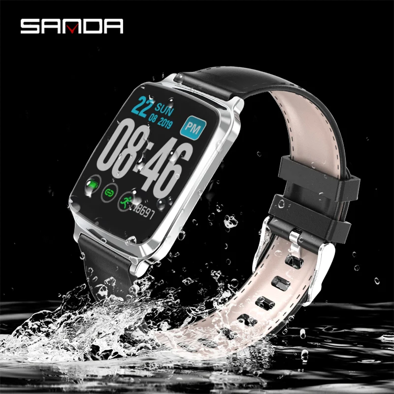 Smart Watch For Women Men SANDA Sports Heart Rate Tracker Monitor Blood Pressure Android iOS Bracelet Phone Wristband | Электроника