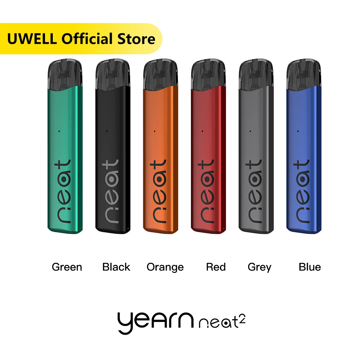 

Uwell Original For Yearn Neat 2 Pod System 2ml Cartridge 520mAh Battery UN2 Meshed-H 0.9ohm Coil Vape Electronic Cigarette Kit