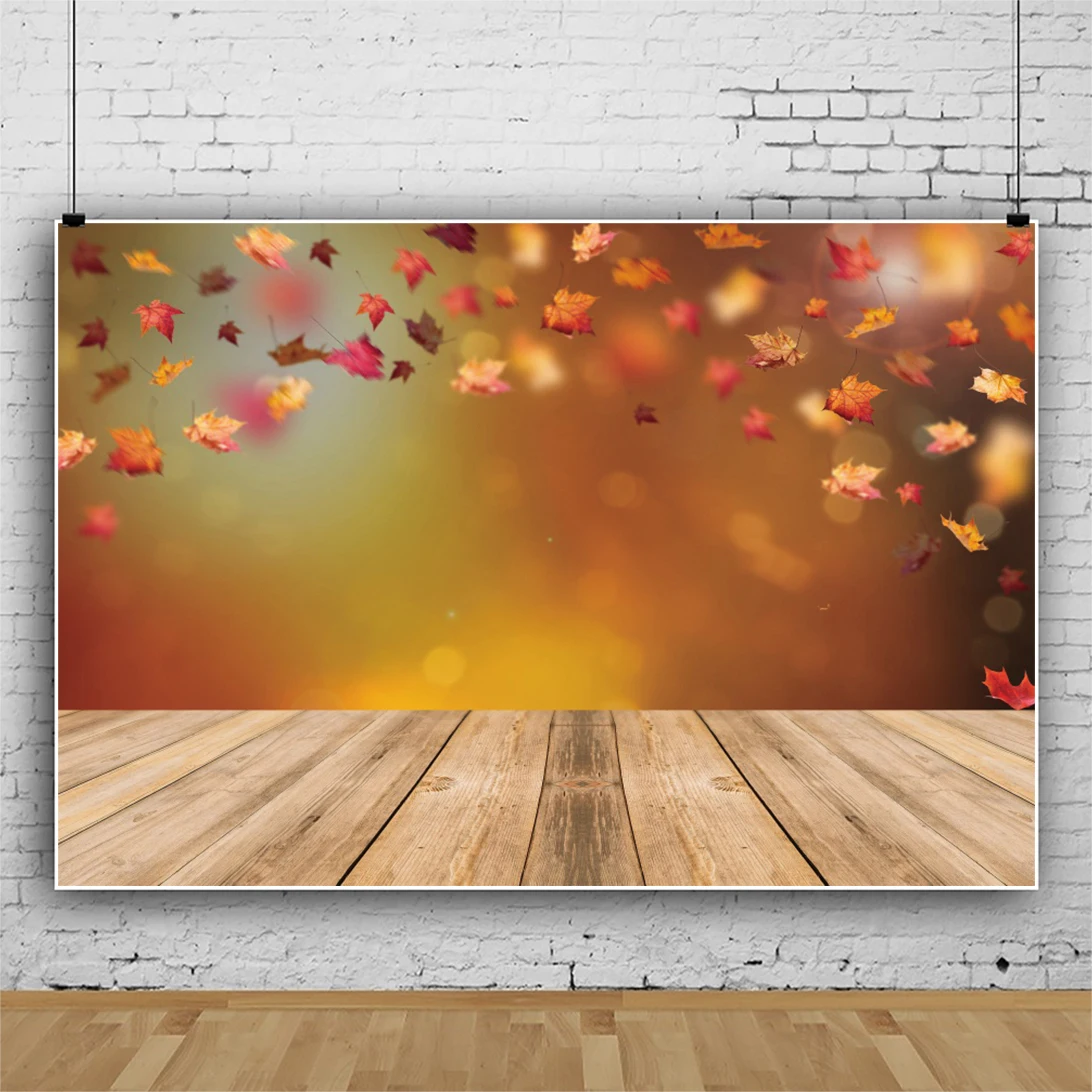 

Осенние фоны для фотосъемки с изображением звёзд листьев деревянного пола в горошек сценический фон для детской фотостудии
