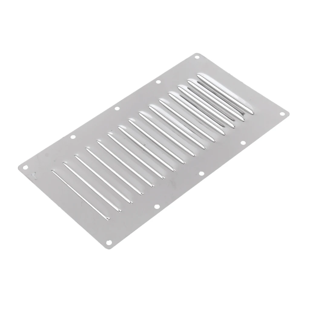 

Marine Stainless Steel Louvered Rectangle Vent For Boat Caravan 228mmx127mm