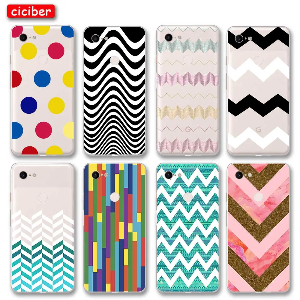 

Fashion Stripes Phone Case For Google Pixel 4 5 3 2 XL Cover for Pixel 3a 4a 5G XL Soft Silicone TPU Shockproof Protection Funda