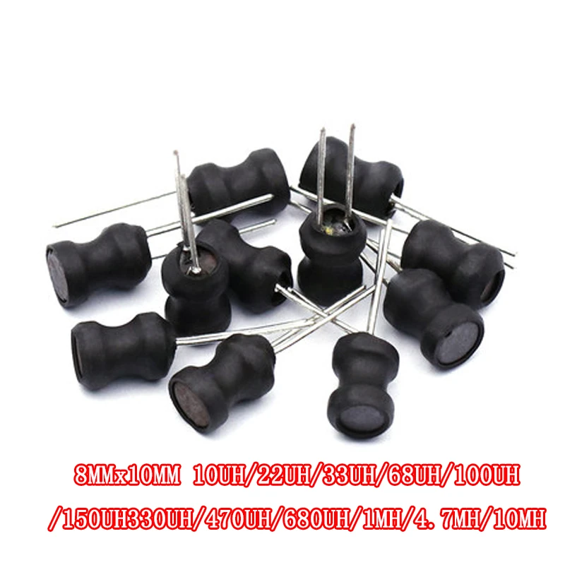 Силовой индуктор 10 шт./лот 8x10 мм мкГн 22 33 47 68 100 150 220 1 гн мгн ключевой DR |