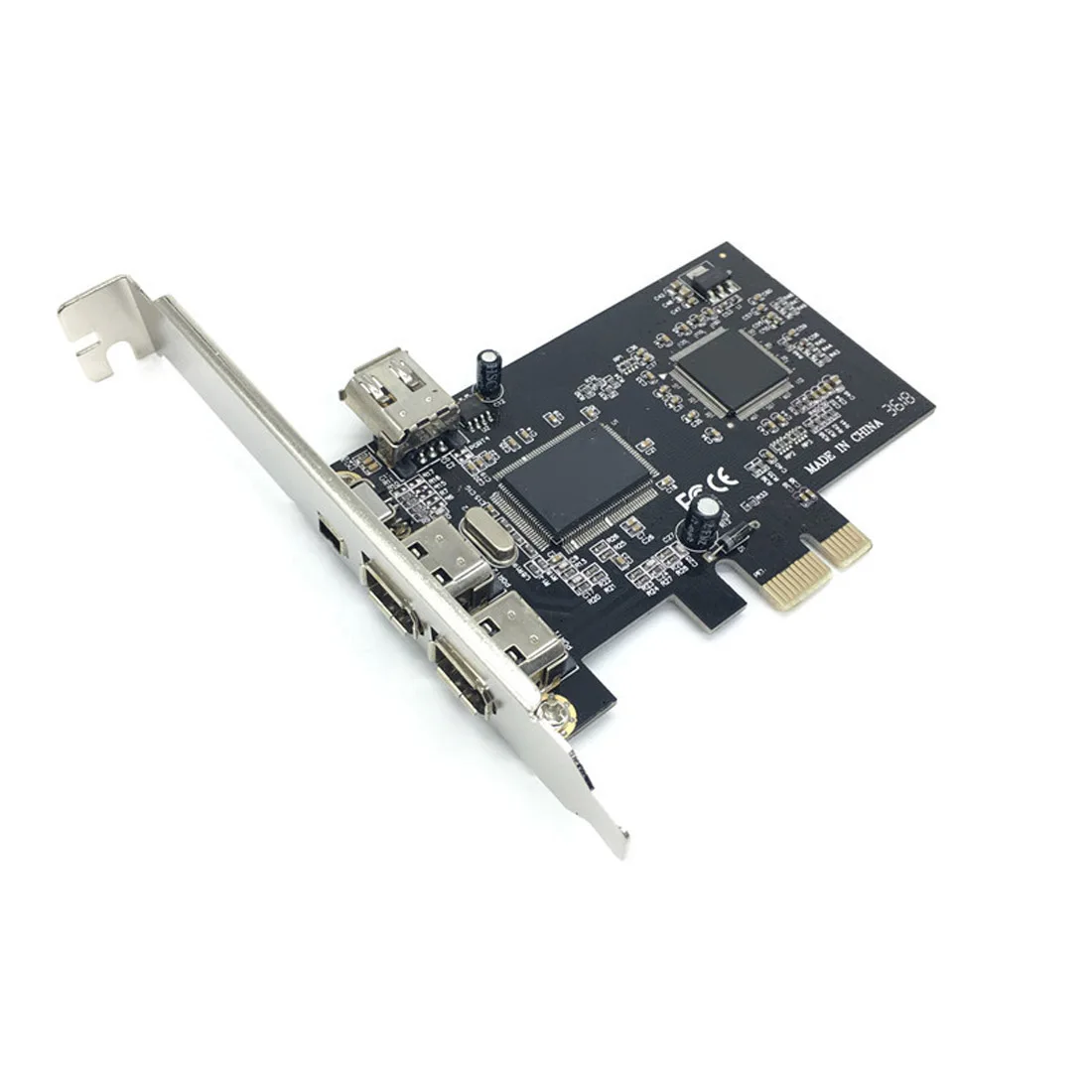 PCIe Combo 4 порта (3 + 1) 1394A 1x4 Pin 3x6 контроллер карта расширения адаптер PCI Express к IEEE 1394 для