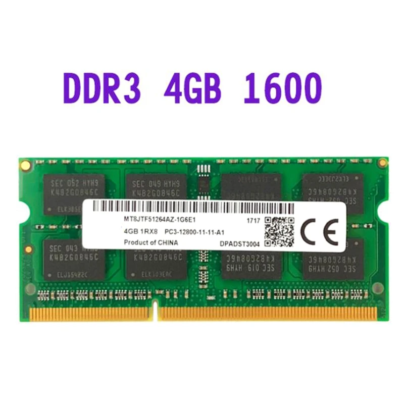 DDR3L RAM 4GB 1600MHZ Laptop SO-DIMM Memory 1.35V/1.5V Voltage DDR4 Notebook Memoria 2400MHZ 12800 | Компьютеры и офис