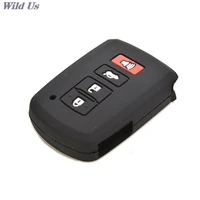 2020new silicone case cover for toyota camry rav4 avalon remote smart key 4 button black