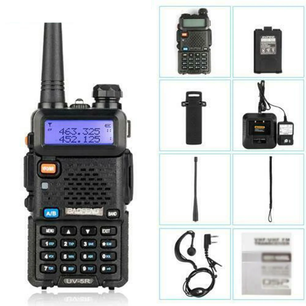 Профессиональная рация UV-5R приемопередатчик 5 Вт портативная для охоты