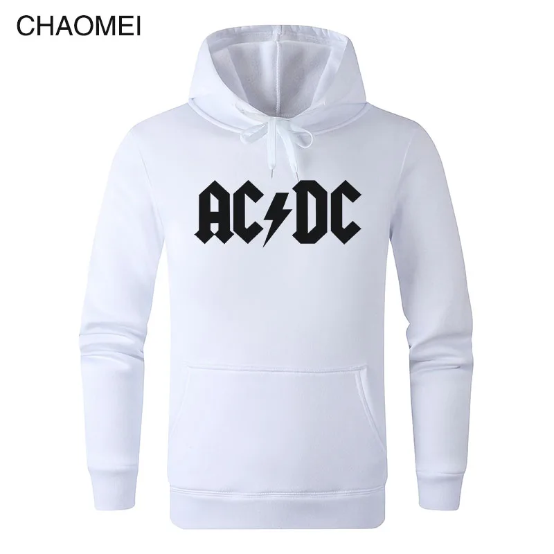 AC DC Толстовка Мужская Хип-Хоп рок группа ACDC обратно в черный толстовки мужские повседневные уличные куртки Толстовка Весна Зима Топы C106 - Цвет: 1