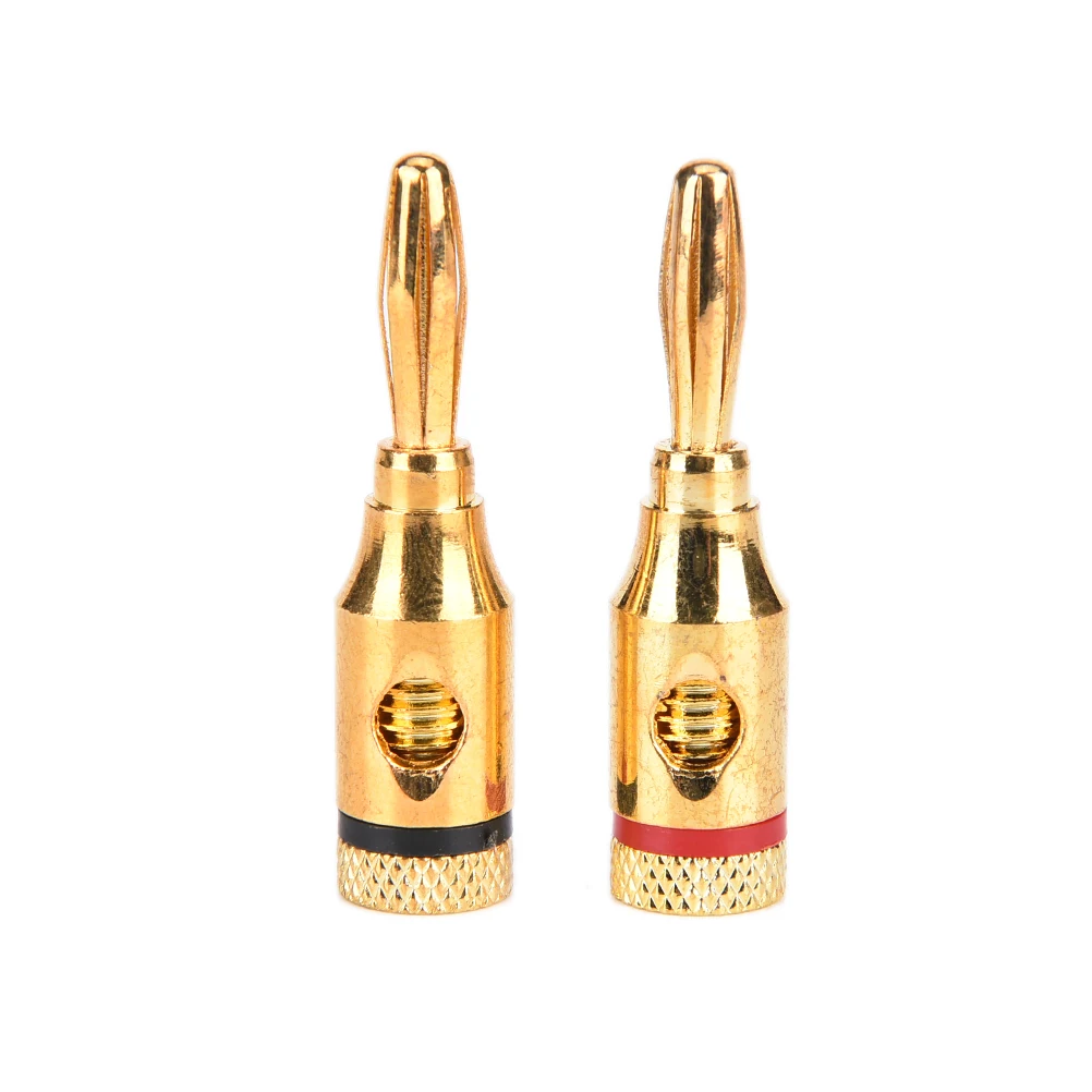 Динамик кабель провода булавки Разъем типа &quotбанан&quot струйный Новый Оптовая