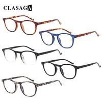 reading glasses 5 pack spring hinges lightweight round frame men and women hd reader diopter 0 52 02 754 06 0
