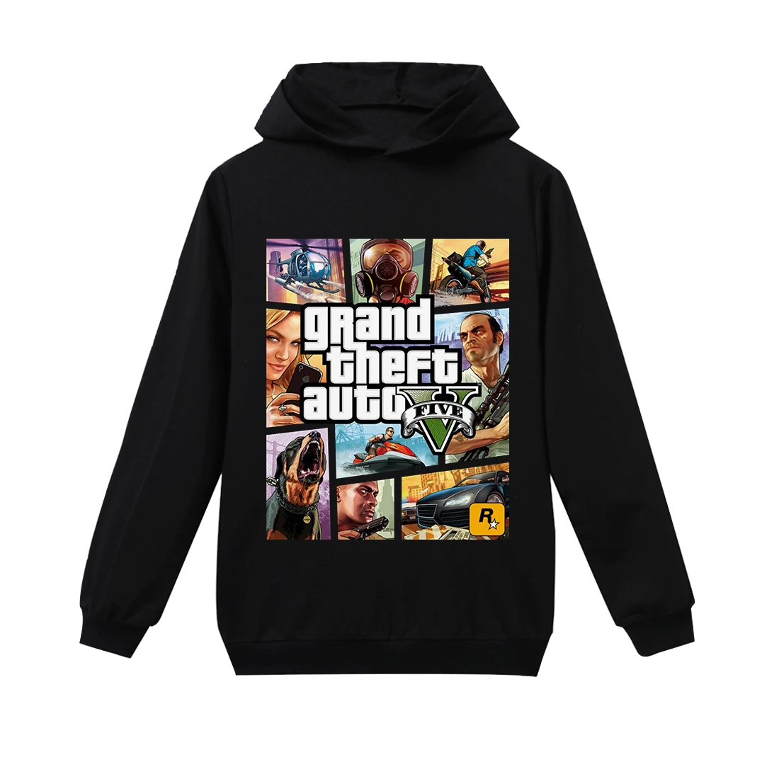 Новинка детская одежда GTA 5 толстовки с капюшоном для мальчиков и девочек модные