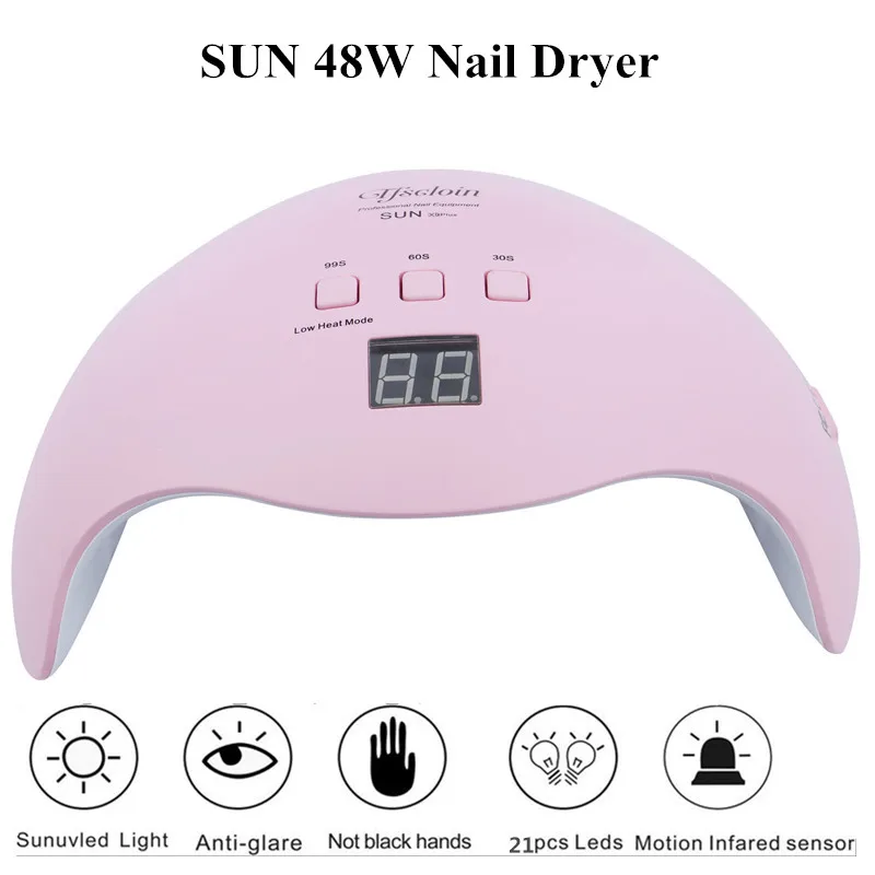 48 Вт УФ лампа гелевая Светодиодная для ногтей высокая мощность все Гель лак