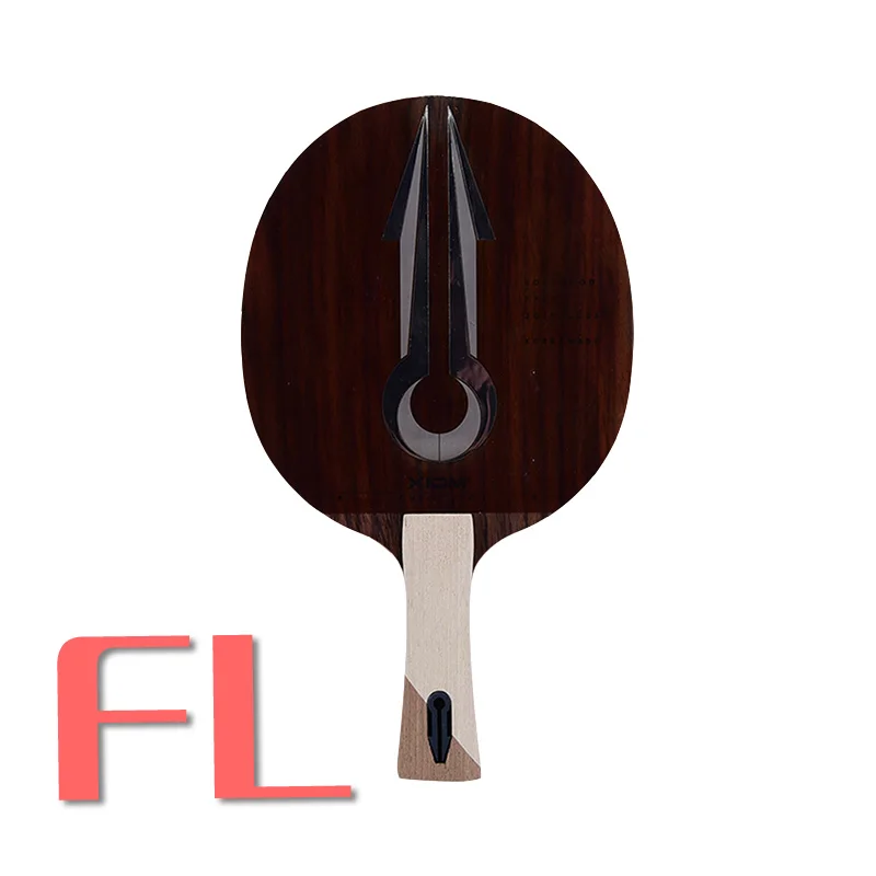 shakehand long FL XIOM OMEGA PRO(7 деревянная древесина, OFF~ OFF+) ракетка для настольного тенниса ракетка для Пинг-Понга Летучая мышь Tenis De Mesa Paddle - Цвет: shakehand long FL