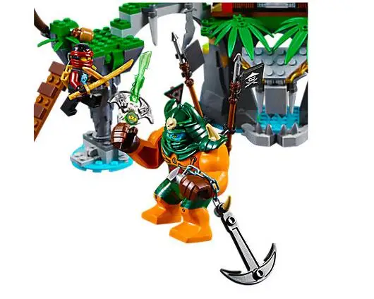 Конструктор Bela 10461 Ninjago тигровая вдова остров шинцзцу Ния/Коул/сенсей Ву