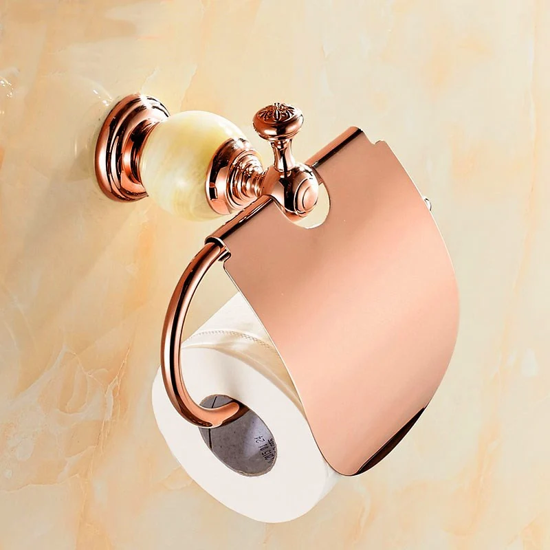 Розовое золото аксессуары для ванной комнаты нефритовый халат крючок полотенце